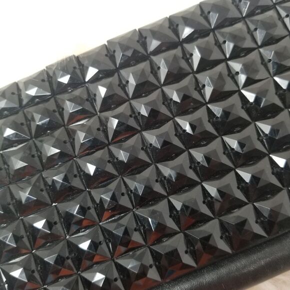 ICING BLACK CLUTCH BAG WITH CHAIN STRAP - Picture 10 of 10